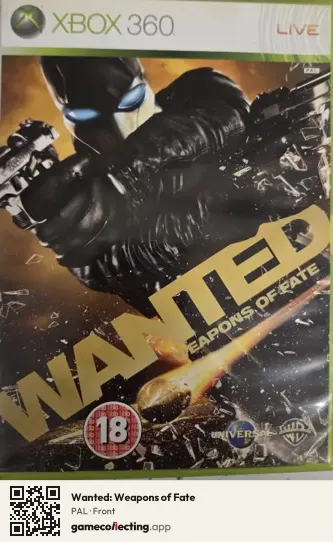 Wanted: Weapons of Fate Xbox 360, PAL box front