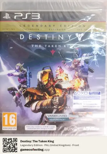 Destiny: The Taken King PlayStation 3, United Kingdom box front
