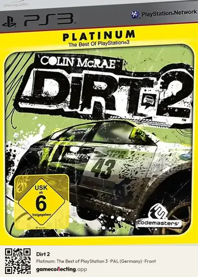 Dirt 2 PlayStation 3, Germany box front