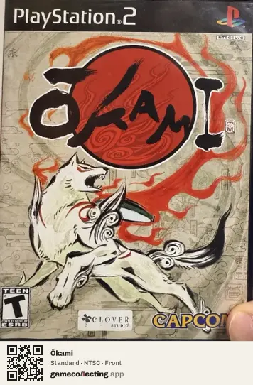 Ōkami PlayStation 2, NTSC box front