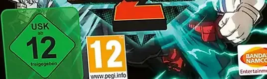My Hero One's Justice 2, the USK square on its front
