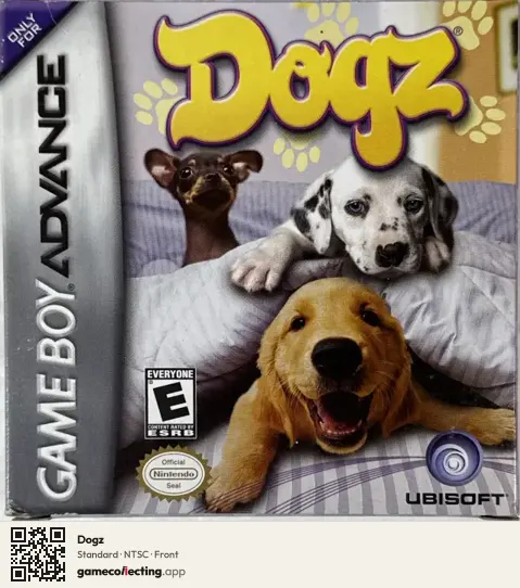 Dogz Game Boy Advance, NTSC box front