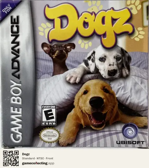 Dogz Game Boy Advance, NTSC box front