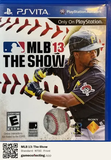 MLB 13: The Show PlayStation Vita, NTSC box front