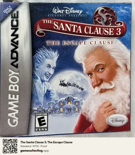 The Santa Clause 3: The Escape Clause Game Boy Advance, NTSC box front