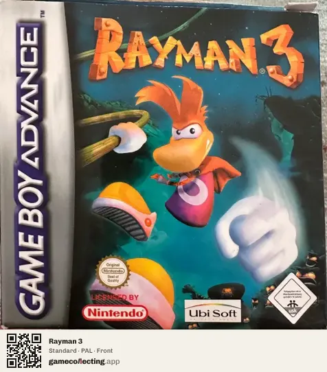 Rayman 3 Game Boy Advance, PAL box front