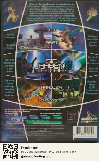 Freelancer Computer, Germany box back