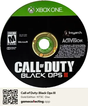 Call of Duty: Black Ops III Xbox One, NTSC disc