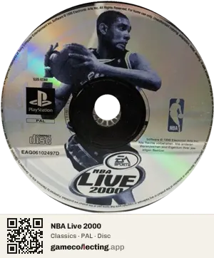 NBA Live 2000 PlayStation, PAL disc