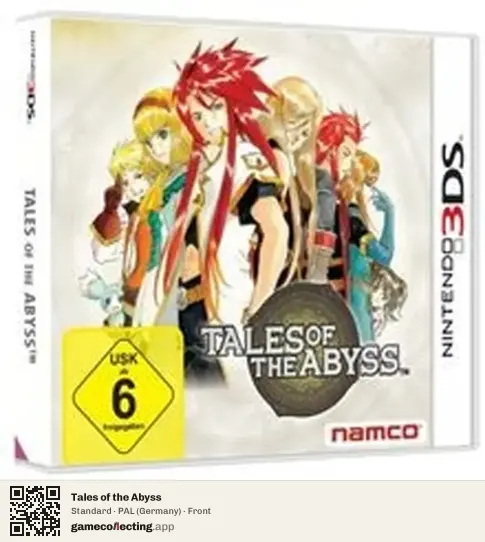 Tales of the Abyss Nintendo 3DS, Germany box front
