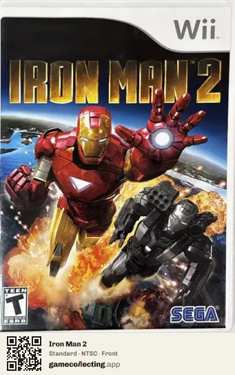 Iron Man 2 Nintendo Wii, NTSC box front