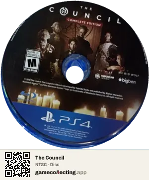 The Council PlayStation 4, NTSC disc