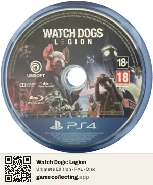 Watch Dogs: Legion PlayStation 4, PAL disc
