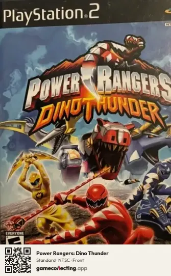 Power Rangers: Dino Thunder PlayStation 2, NTSC box front