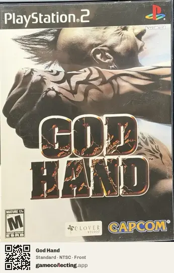God Hand PlayStation 2, NTSC box front