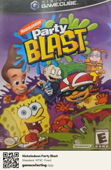 Nickelodeon Party Blast Nintendo GameCube, NTSC box front