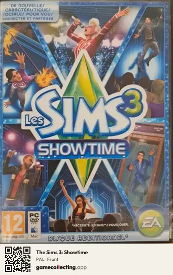 The Sims 3: Showtime Computer, PAL box front