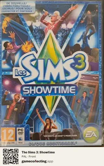 The Sims 3: Showtime Computer, PAL box front