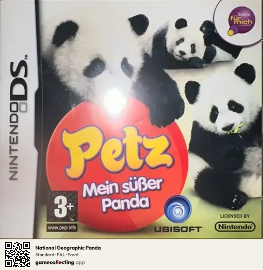 National Geographic Panda Nintendo DS, PAL box front