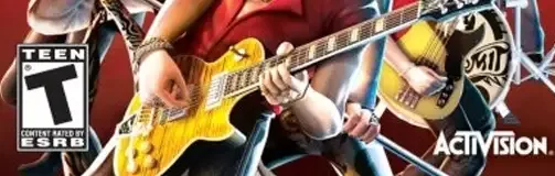 Guitar Hero: Aerosmith, the ESRB box on its front