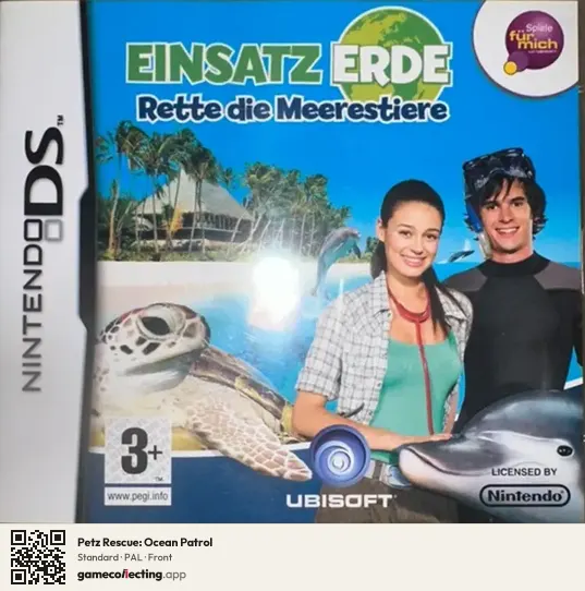 Petz Rescue: Ocean Patrol Nintendo DS, PAL box front