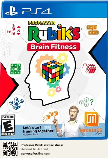 Professor Rubik's Brain Fitness PlayStation 4, NTSC box front