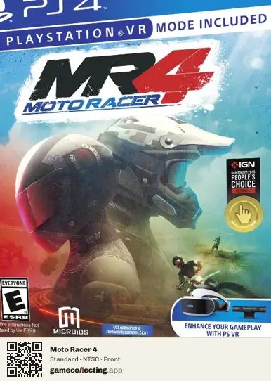 Moto Racer 4 PlayStation 4, NTSC box front