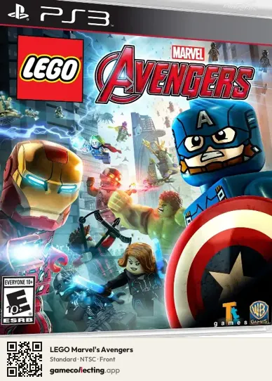 LEGO Marvel's Avengers PlayStation 3, NTSC box front