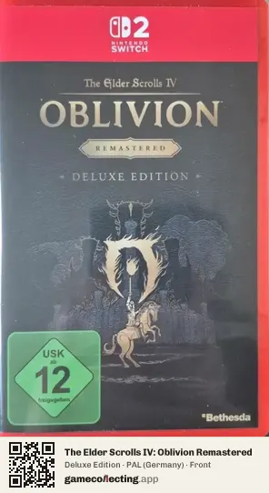 The Elder Scrolls IV: Oblivion Remastered Nintendo Switch 2, Germany box front