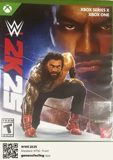 WWE 2K25 Xbox Series X, NTSC box front