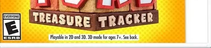 Captain Toad: Treasure Tracker, the ESRB box on its front
