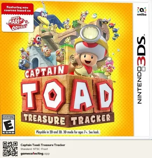 Captain Toad: Treasure Tracker Nintendo 3DS, NTSC box front