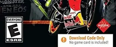 MotoGP 20, the ESRB box on its front
