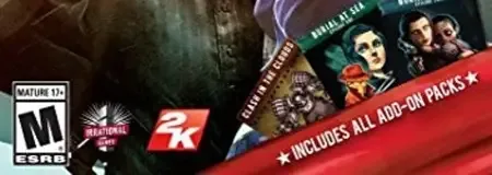 BioShock Infinite, the ESRB box on its front