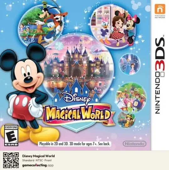 Disney Magical World Nintendo 3DS, NTSC box front