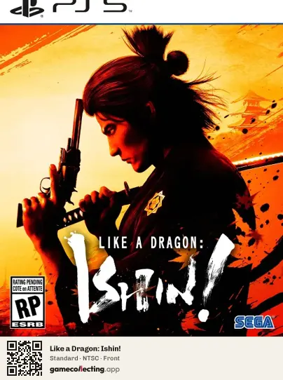 Like a Dragon: Ishin! PlayStation 5, NTSC box front