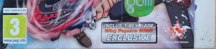 Beyblade: Evolution, the PEGI square on its front