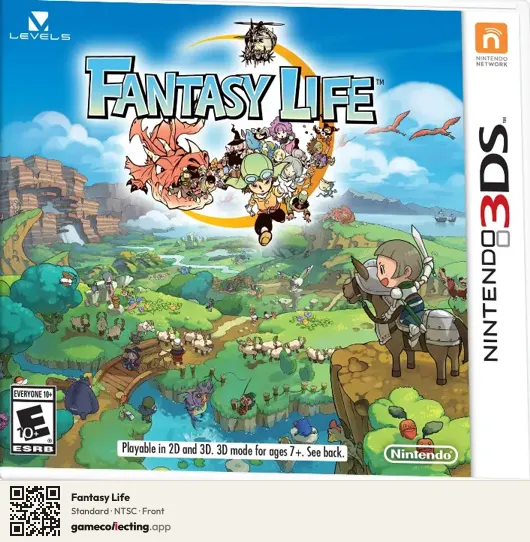 Fantasy Life Nintendo 3DS, NTSC box front