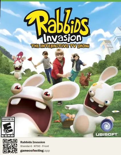 Rabbids Invasion Xbox One, NTSC box front