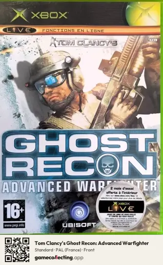 Tom Clancy's Ghost Recon: Advanced Warfighter Xbox, France box front