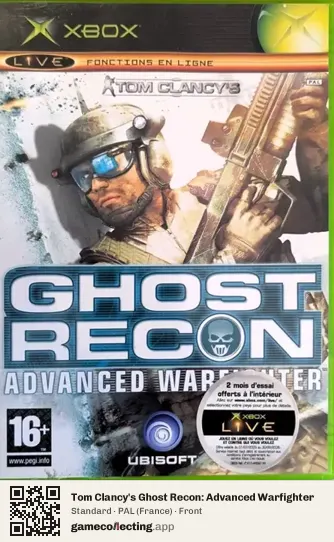 Tom Clancy's Ghost Recon: Advanced Warfighter Xbox, France box front
