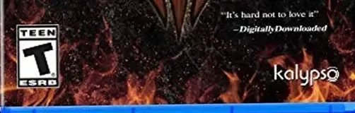 Dungeons III, the ESRB box on its front