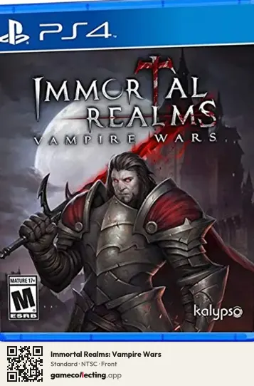 Immortal Realms: Vampire Wars PlayStation 4, NTSC box front