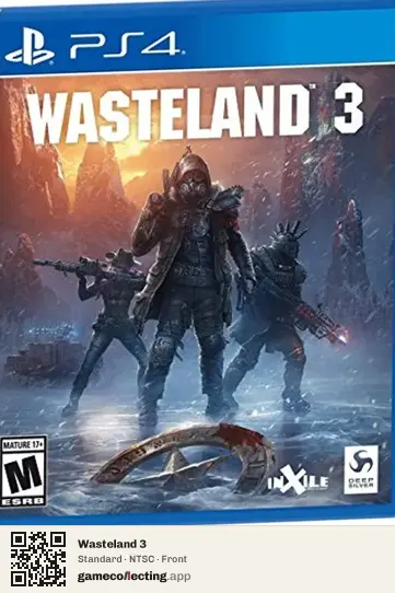 Wasteland 3 PlayStation 4, NTSC box front