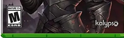 Immortal Realms: Vampire Wars, the ESRB box on its front