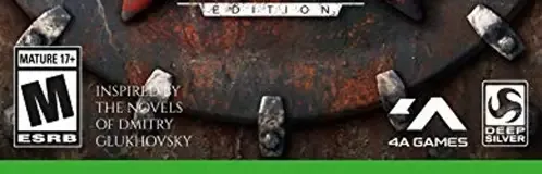 Metro Exodus, the ESRB box on its front