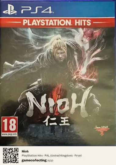 Nioh PlayStation 4, United Kingdom box front