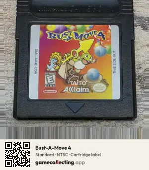 Bust-A-Move 4 Game Boy Color, NTSC cartridge label