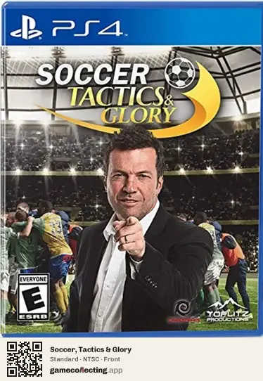 Soccer, Tactics & Glory PlayStation 4, NTSC box front