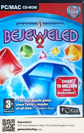 Bejeweled 2 Computer, United Kingdom box front